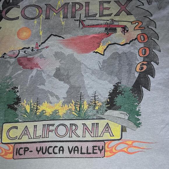 🔥 Vintage Sawtooth Complex California Wildfire Tee – Size XL - Picture 5 of 6